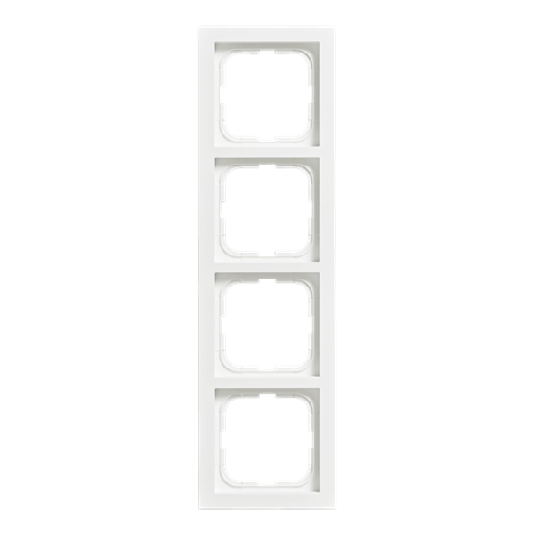 1724F85-884 Cover frame 4gang White - Impressivo image 1