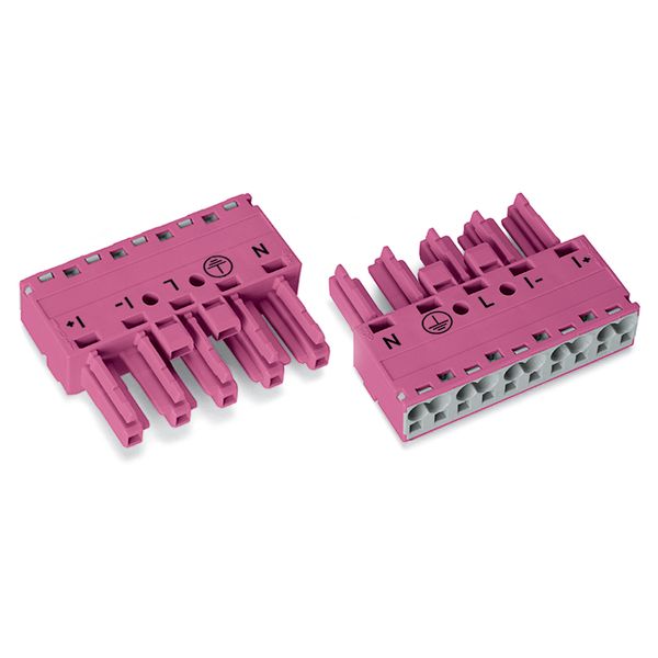 Socket 5-pole Cod. B pink image 2