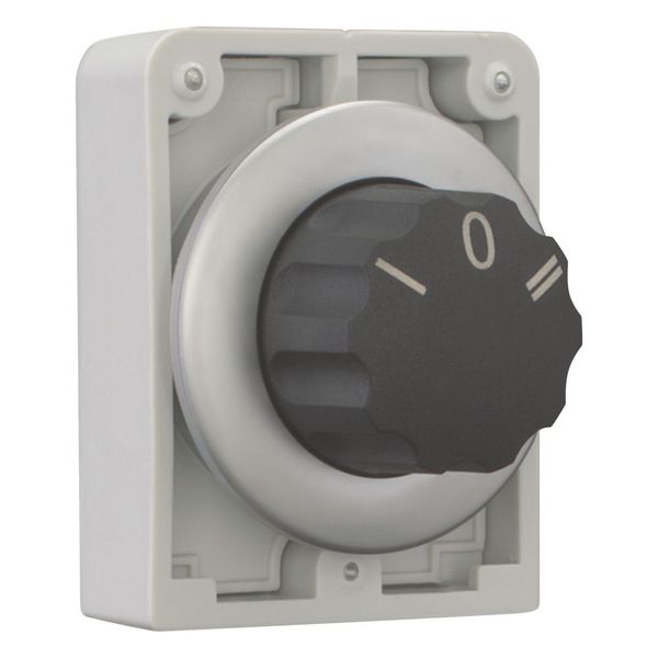 Changeover switch, RMQ-Titan, With rotary head, momentary, 3 positions, inscribed, Metal bezel image 7