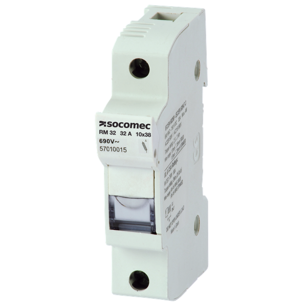 RM cylind. fuse holder without sign. aux. cont.-32A-3P-NFC-Fuse 10x38 image 2