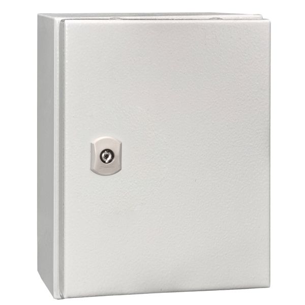 Wall-mounted enclosure 1 door IP65 H=300 W=250 D=155 mm image 1