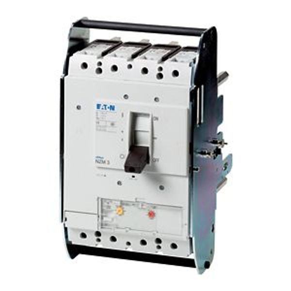 Circuit-breaker, 4p, 630A, 400A in 4th pole, withdrawable unit image 4