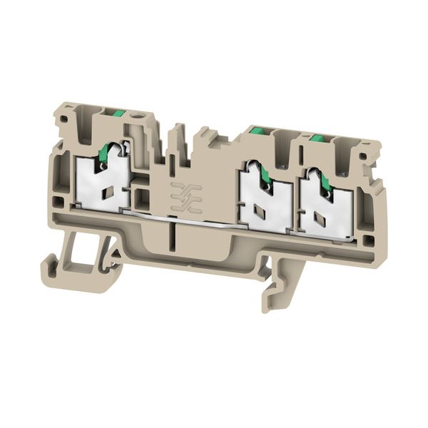 Feed-through terminal block, SNAP IN, 2.5 mm², 800 V, 24 A, Number of  image 1
