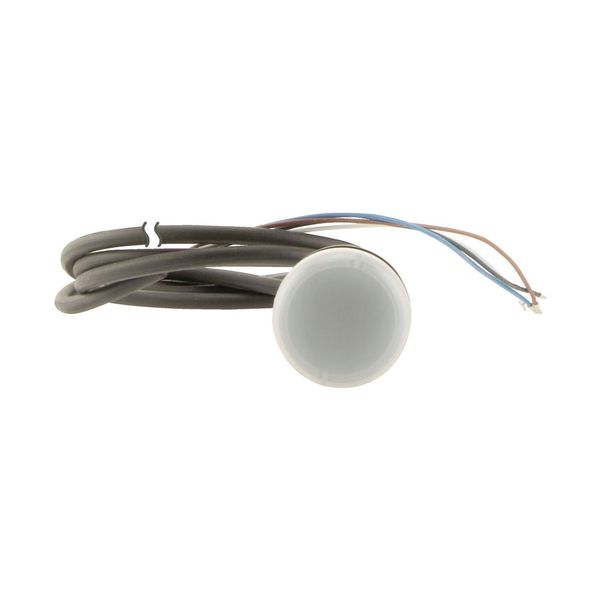 Indicator light, Flat, Cable (black) with non-terminated end, 4 pole, 1 m, Lens white, LED white, 24 V AC/DC image 12