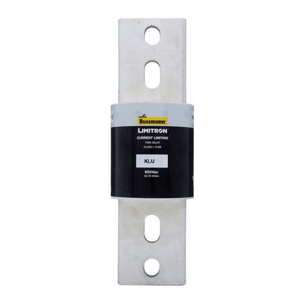 Eaton Bussmann series KLU fuse, 600V, 2000A, 200 kAIC at 600 Vac, Non Indicating, Current-limiting, Time Delay, Bolted blade end X bolted blade end, Class L, Bolt image 4