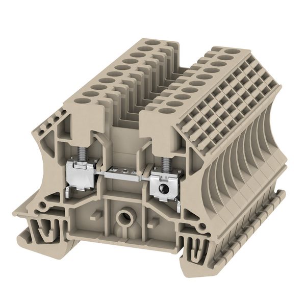 Single- and multi-pole terminal strip, Screw connection, 4 mm², 800 V, image 1