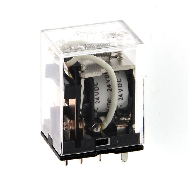 Relay, PCB pins, 8-pin, DPDT, 10 A, 48 VDC image 1