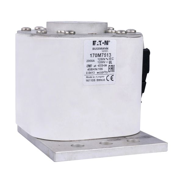 Fuse-link, high speed, 2000 A, AC 1250 V, size 4, 100 x 120 x 106 mm, aR, IEC, single indicator image 10