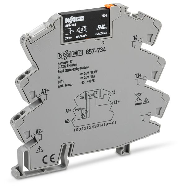 Solid-state relay module Nominal input voltage: 24 VDC Output voltage image 3