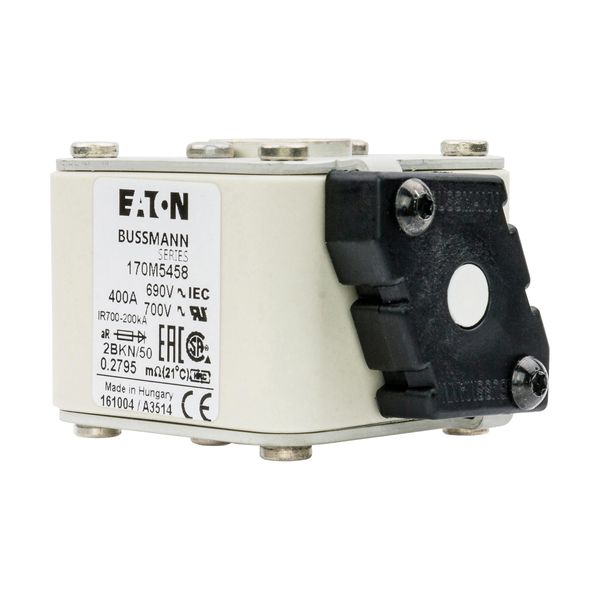 Fuse-link, high speed, 400 A, AC 690 V, size 2, aR, IEC, UL, single indicator image 6