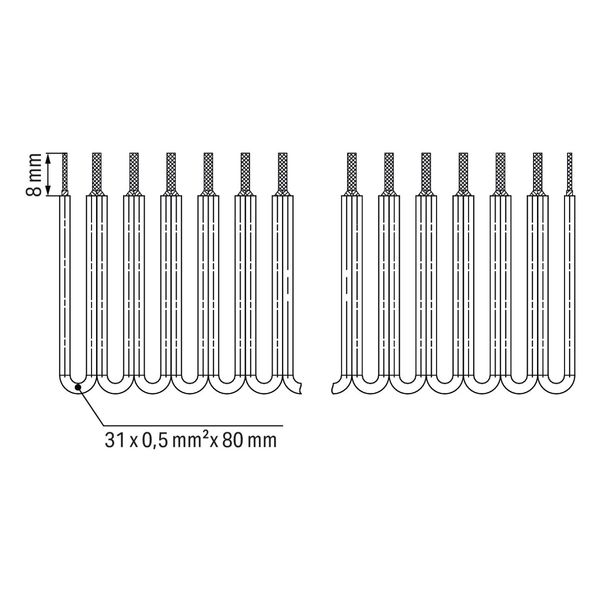 Wire commoning chain 0.5 mm² insulated gray image 3