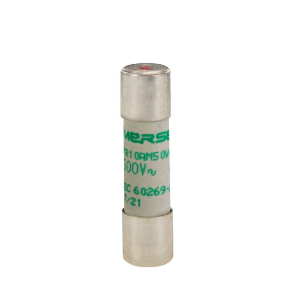 Cylindrical fuse-link aM 10x38 IEC 500VAC 1A With Visual Indicator image 1