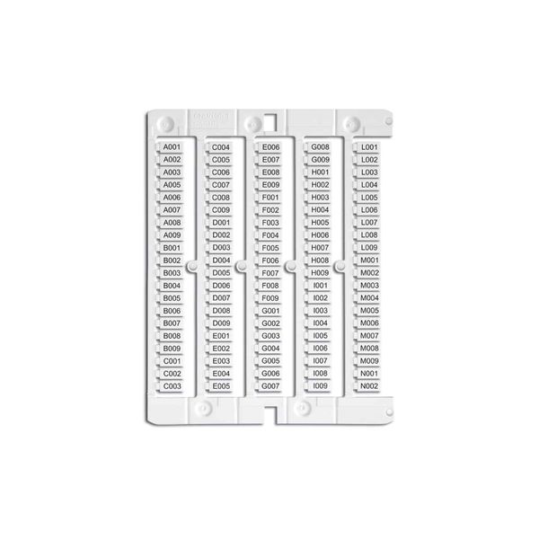 Tag for Phoenix terminals 5x10mm, PC+ABS, white color, for SmartPrint-Plus image 1