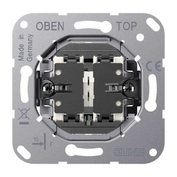 2-gang blind switch insert, 1-pole K509VEU image 1