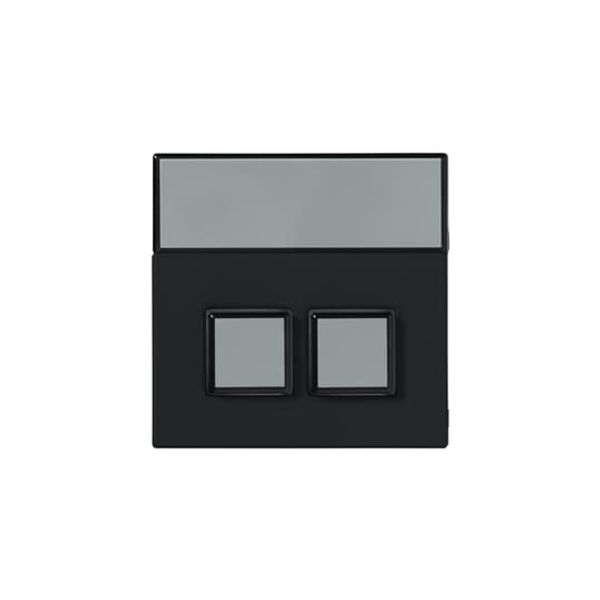 2P-885 Center plate Switch/push button Central cover plate Black - Impressivo image 1