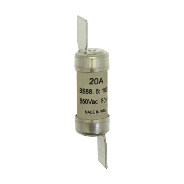 Fuse-link, LV, 20 A, AC 550 V, BS88/F1, 14 x 59 mm, gL/gG, BS image 18