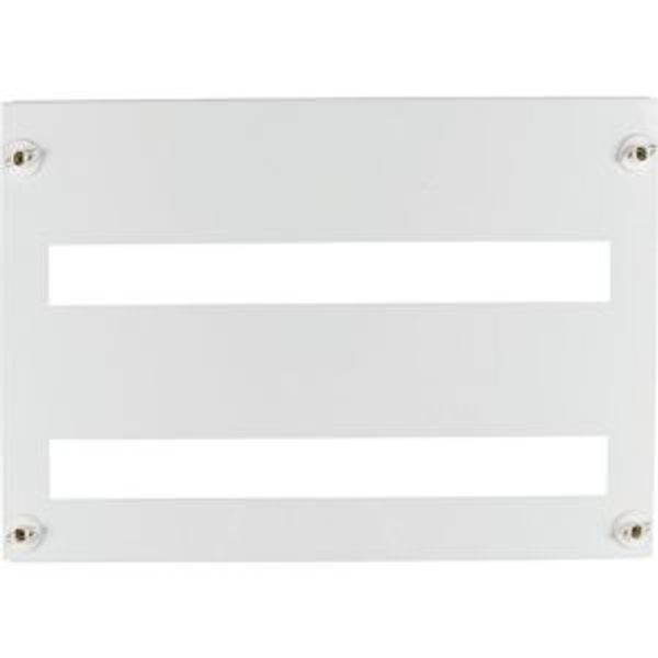 Front plate 45mm-Device cutout for 33 Module units per row, 2 rows, white image 2