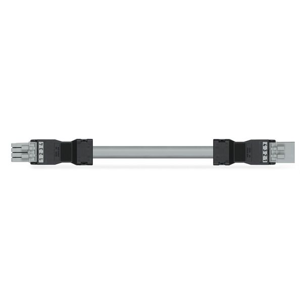 pre-assembled interconnecting cable Eca Socket/plug gray image 1