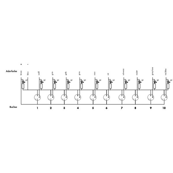 M8 sensor/actuator box 10-way 3-pole image 4