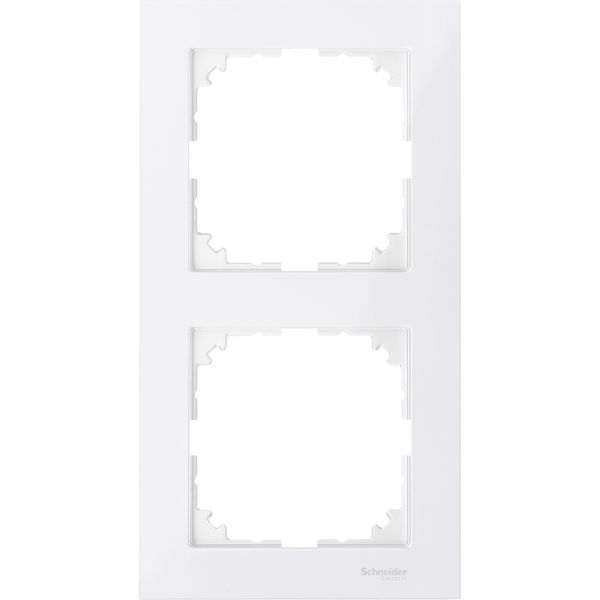M-Pure frame, 2-gang, polar white image 3