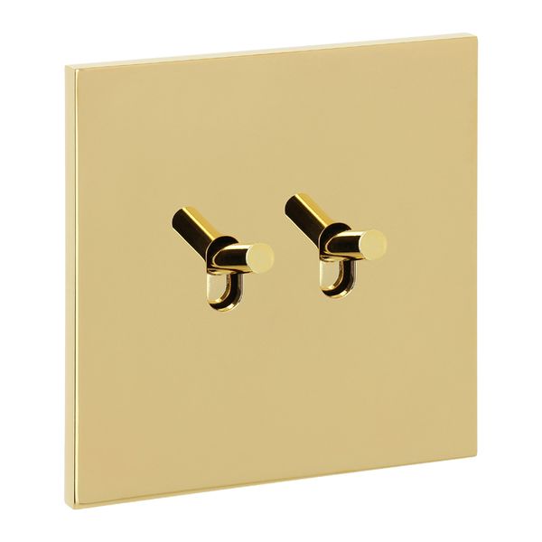 Art d'Arnould universe Epure two-way switch or light switch - mirror gold image 1