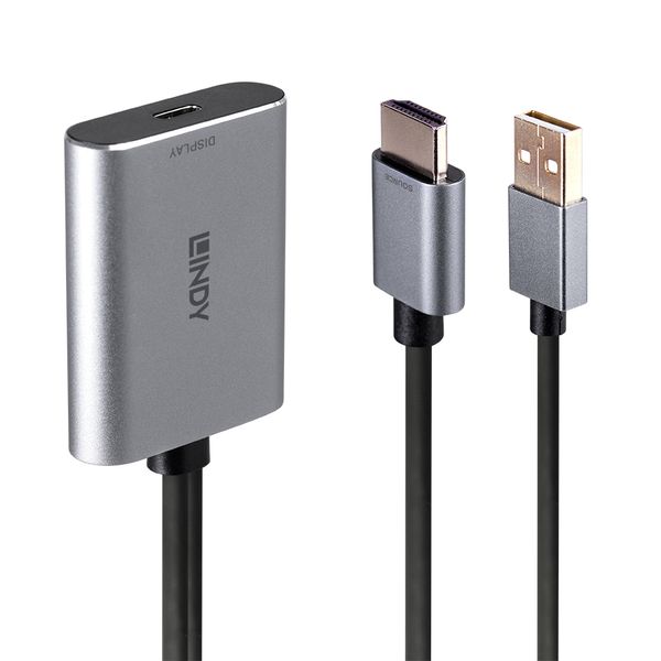 HDMI® to USB Type C Converter with USB Power Connects an HDMI source to a USB Type C equipped display image 1