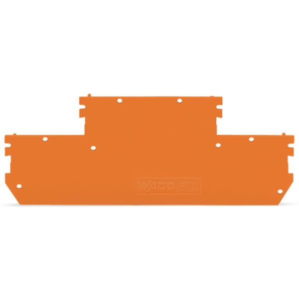 End and intermediate plate 1 mm thick orange image 1