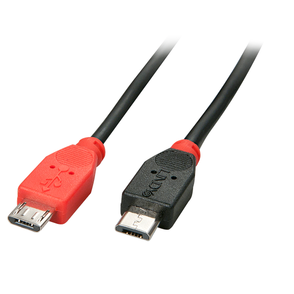 2m USB 2.0 Type Micro-B to Micro-B OTG Cable USB Type Micro-B Male to Micro-B Male image 1