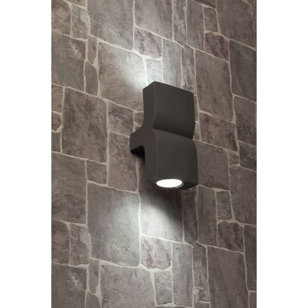 KLAMP DARK GREY WALL LAMP 2 X GU10 35W image 2