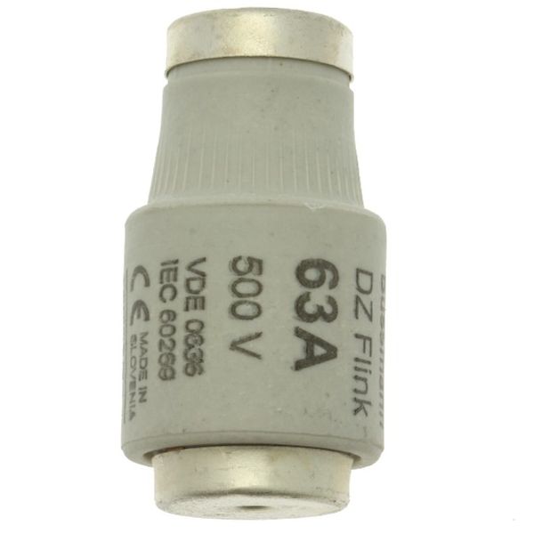 Fuse-link, low voltage, 63 A, AC 500 V, D3, 27 x 16 mm, gR, IEC, fast-acting image 2
