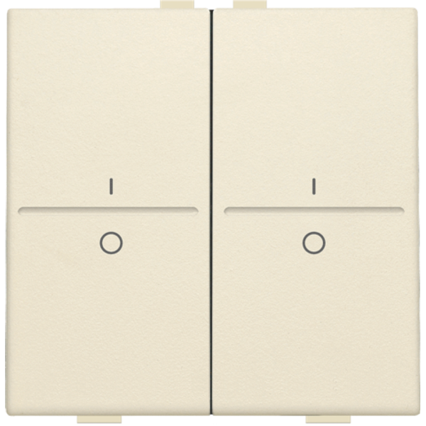 Double key with 'I' and '0' symbols for wireless switch or push button image 2