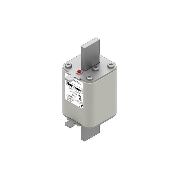 Fuse-link, high speed, 550 A, AC 1100 V, size 1, 53 x 63 x 135 mm, aR, IEC, single indicator image 3