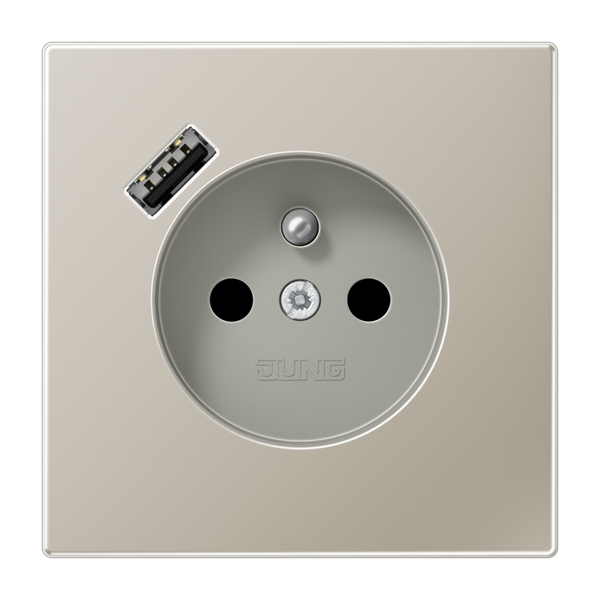 Socket fren/belg with USB type A ES1520F-18A image 1