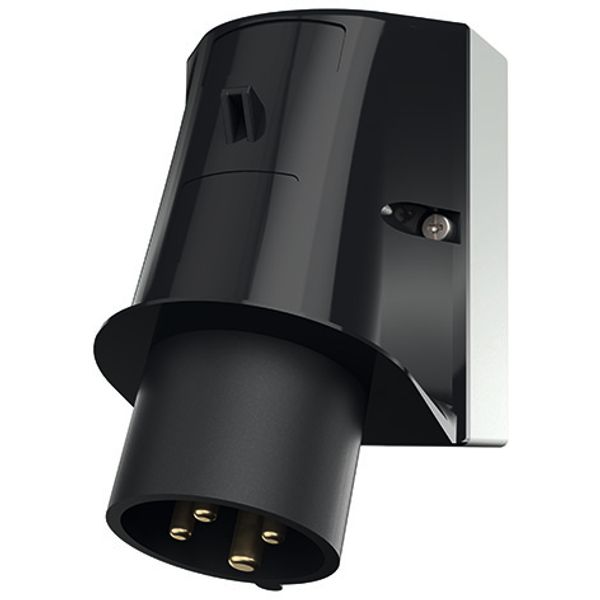 Wall mounted inlet, 32A4p7h500V, IP44 image 2