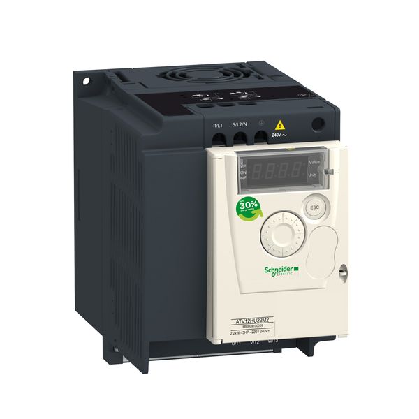 ATV12 1.5KW 240V DRIEFASE  KOELLICHAAM image 1