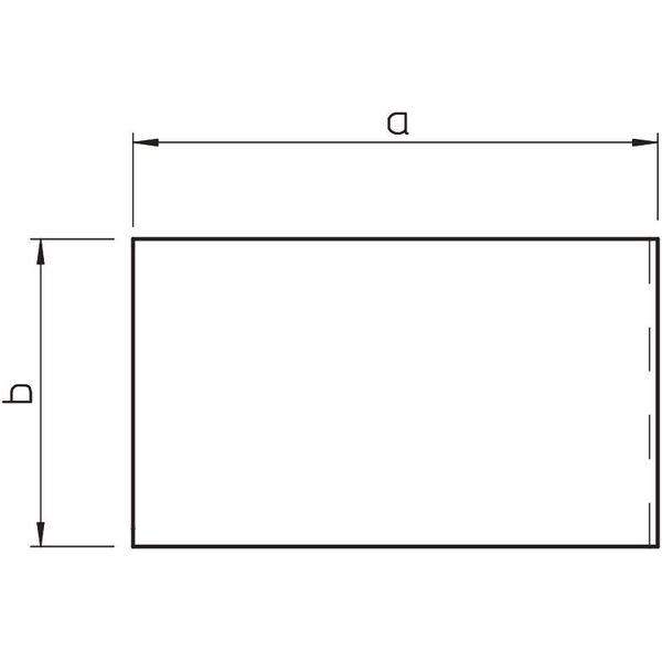 WDK HE80210LGR End piece  80x210mm image 2