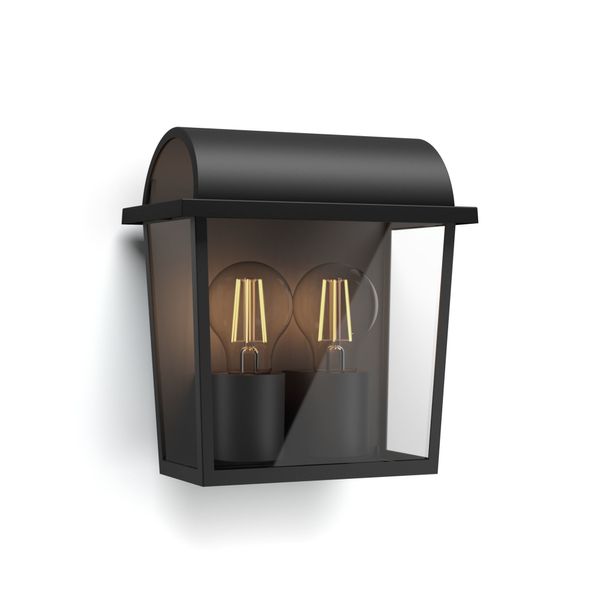 Harvest wall lantern black 2x42W 230V image 1