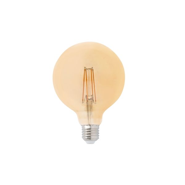 BULB GLOBE FILAMENT LED AMBER E27 5W 2200K DIMABLE image 1