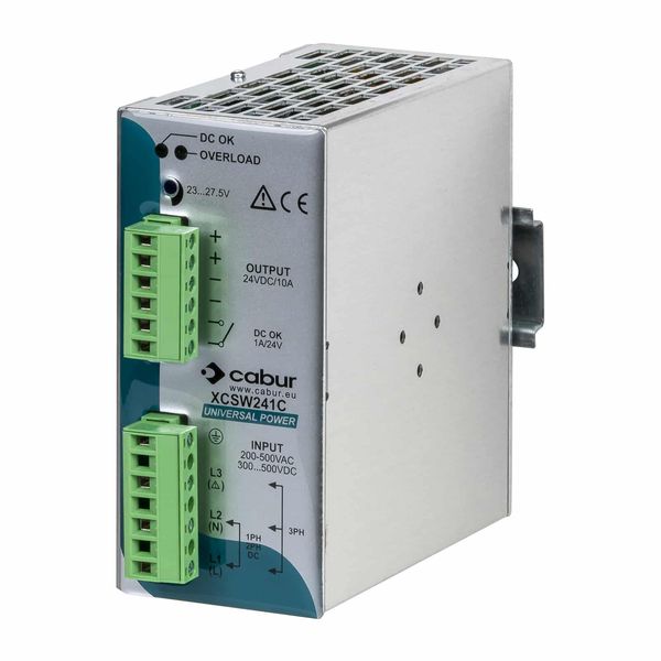 1-2-phase power supply input 230-400-500Vac / output 24Vdc 10A image 1