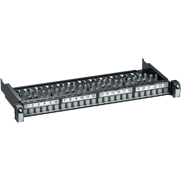 Actassi 19-C Patch Panel Sliding Evo 19" 1U 24pt SLIM FTP/STP Empty image 4