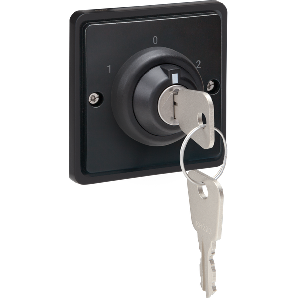 Splashproof key switch 16 A with screw terminals, black image 4