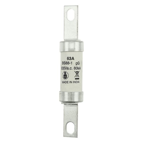 Fuse-link, LV, 63 A, AC 500 V, DC 250 V, BS88, 21 x 114 mm, gL/gG, BS image 21