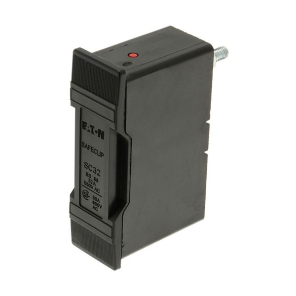 Fuse-holder, LV, 32 A, AC 550 V, BS88/F1, 1P, BS, busbar mount, front connected, black image 10