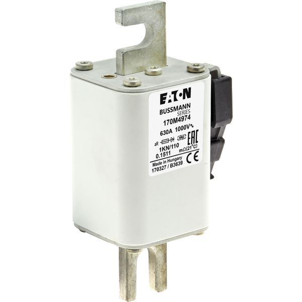 Fuse-link, high speed, 630 A, AC 1000 V, DIN 1, 51 x 69 x 138 mm, aR, DIN, IEC, type K indicator image 20