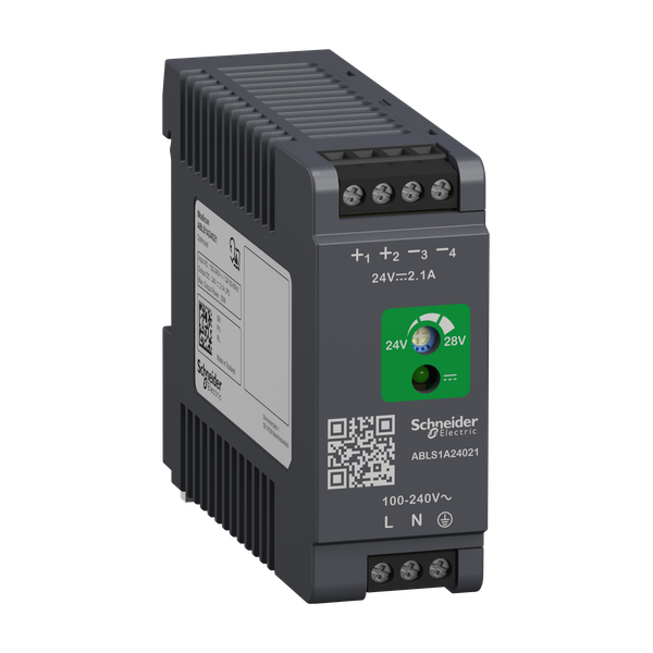 Regulated Power Supply, 100-240V AC, 24V 2.1 A, single phase, Optimized image 5