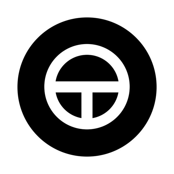 Button plate, flat black, inching symbol image 2