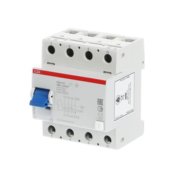 F204 A-25/0.03 Residual Current Circuit Breaker 4P A type 30 mA image 6