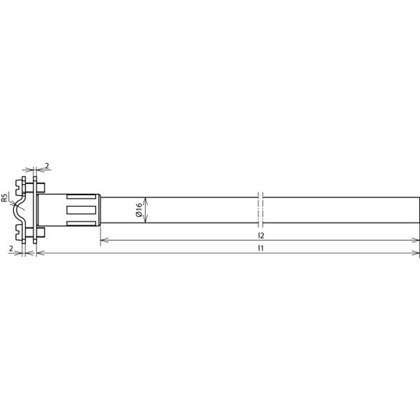 DEHNiso spacer f. Rd 7-10mm L 1015mm without fixing element image 2