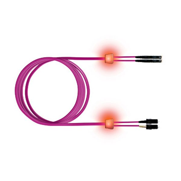 FO LED Patch Cord, Duplex, E2000/SCD, G50/125 OM4, 10m image 1