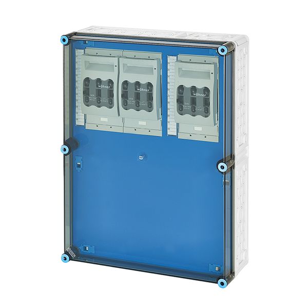 Mi load separator box IP65, 3x160A NH00 3p op Rail 400A 5 pole, 450x600 image 1